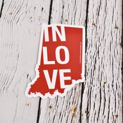 IN Love Indiana Sticker