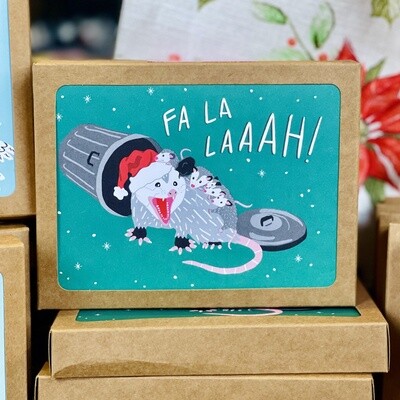Fa La Possum Cards 8 Boxed