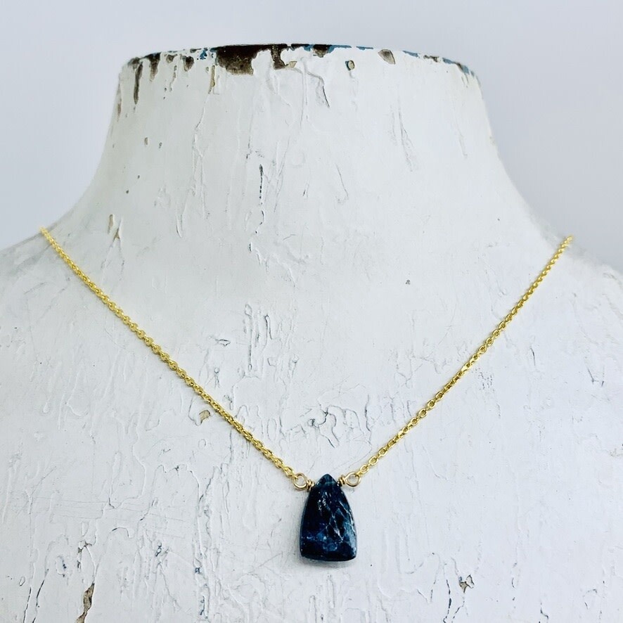 Gold Vermeil Mila Necklace, Kyanite