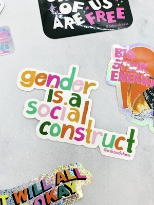 Gender is a Social Construct Sticker