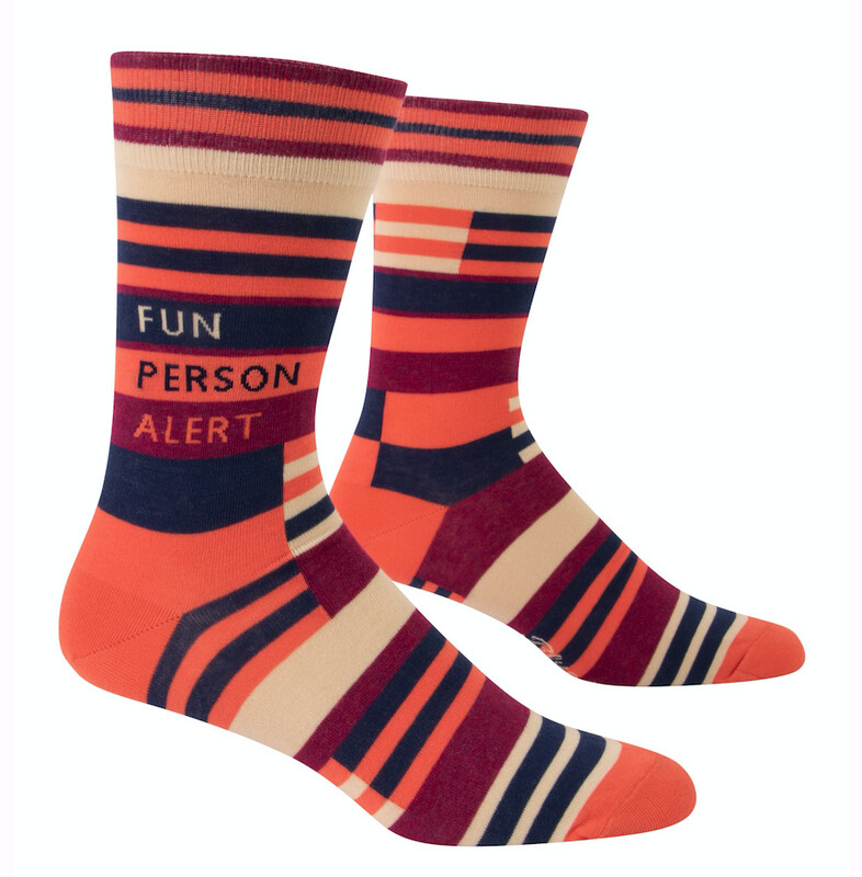 Fun Person Alert Men&#39;s Crew Socks