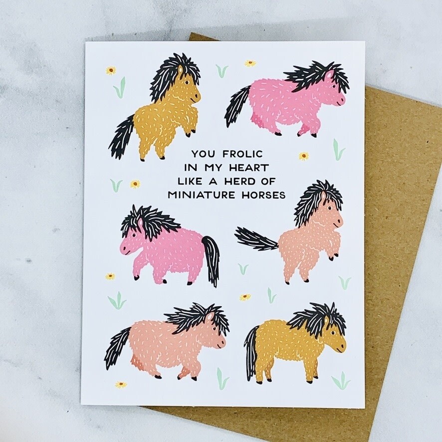 Miniature Horses Card