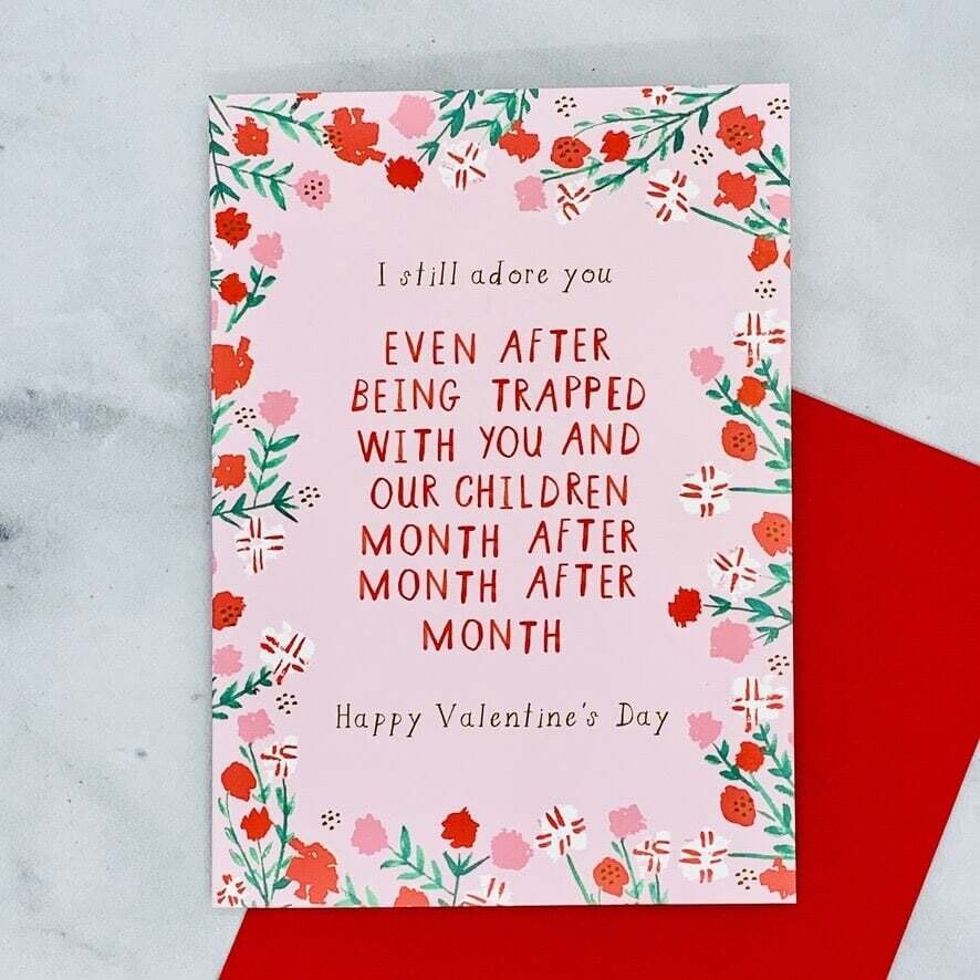 Stuck with You Valentine Card
