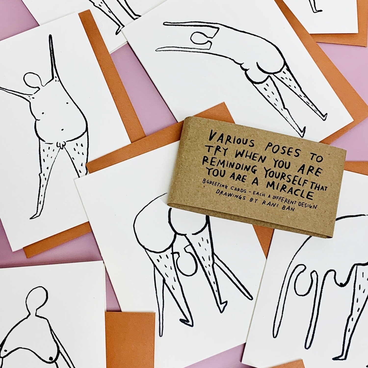 Various Poses 8 Pack of Cards