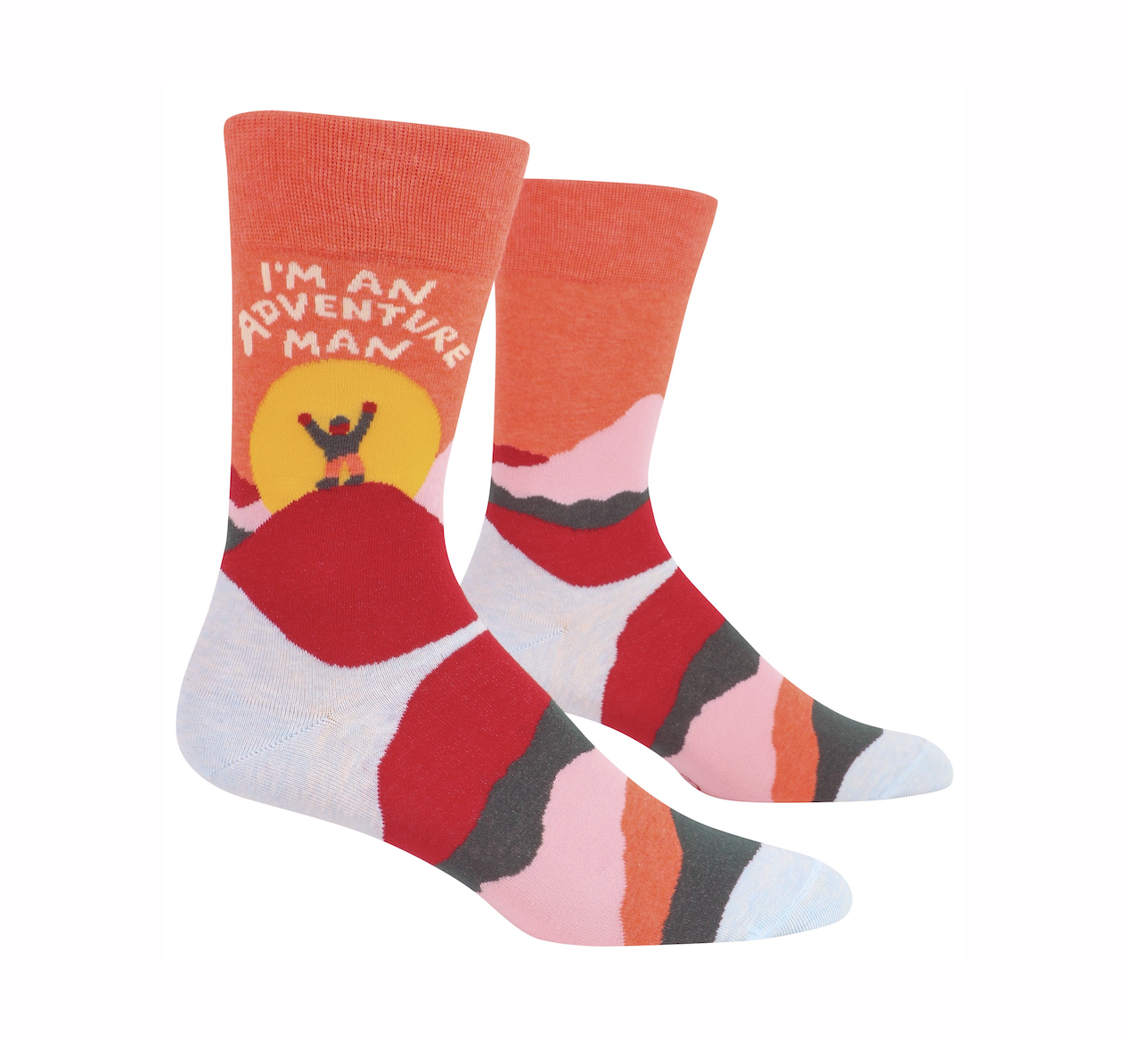 Adventure Man Men&#39;s Crew Socks