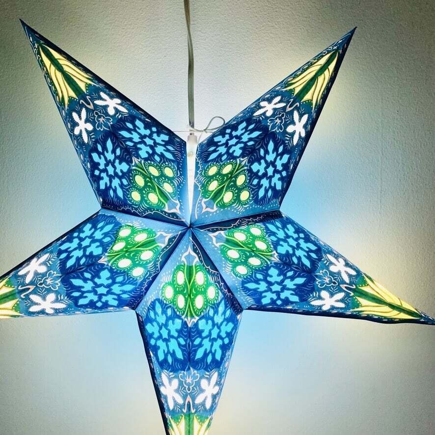 Blue Supernova Star Light with 12&#39; Cord