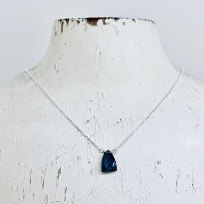 Silver Mila Necklace, Kyanite