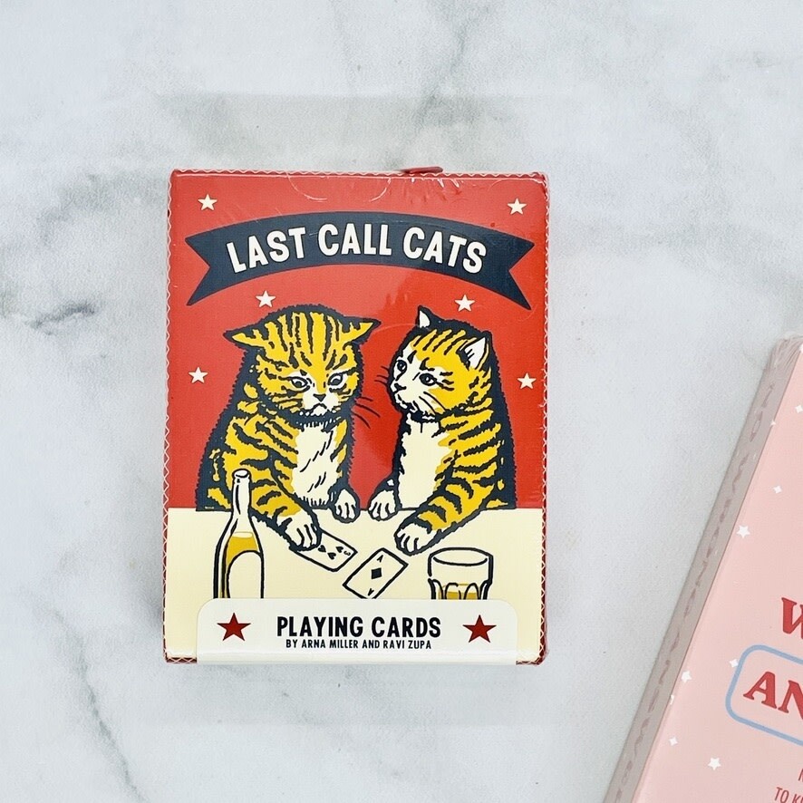 Last Call Cats Playing Cards