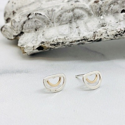 Aella Stud Earring, Silver