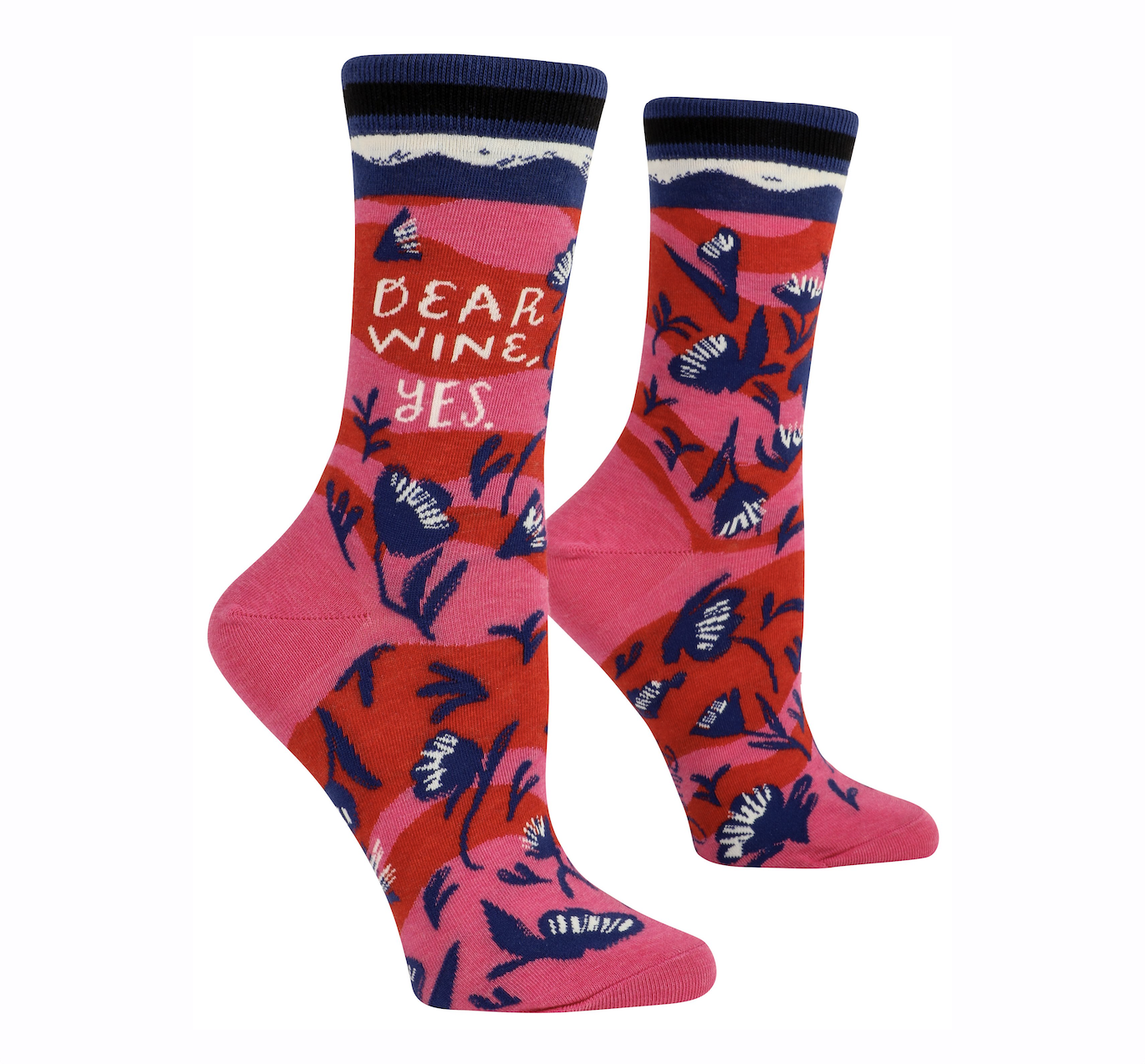 Dear Wine Yes Women&#39;s Crew Socks