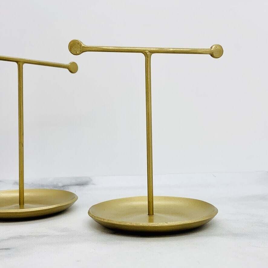 4.25&quot;L x 3.5&quot;W x 5.5&quot;H Antique Brass Finish Jewelry Stand