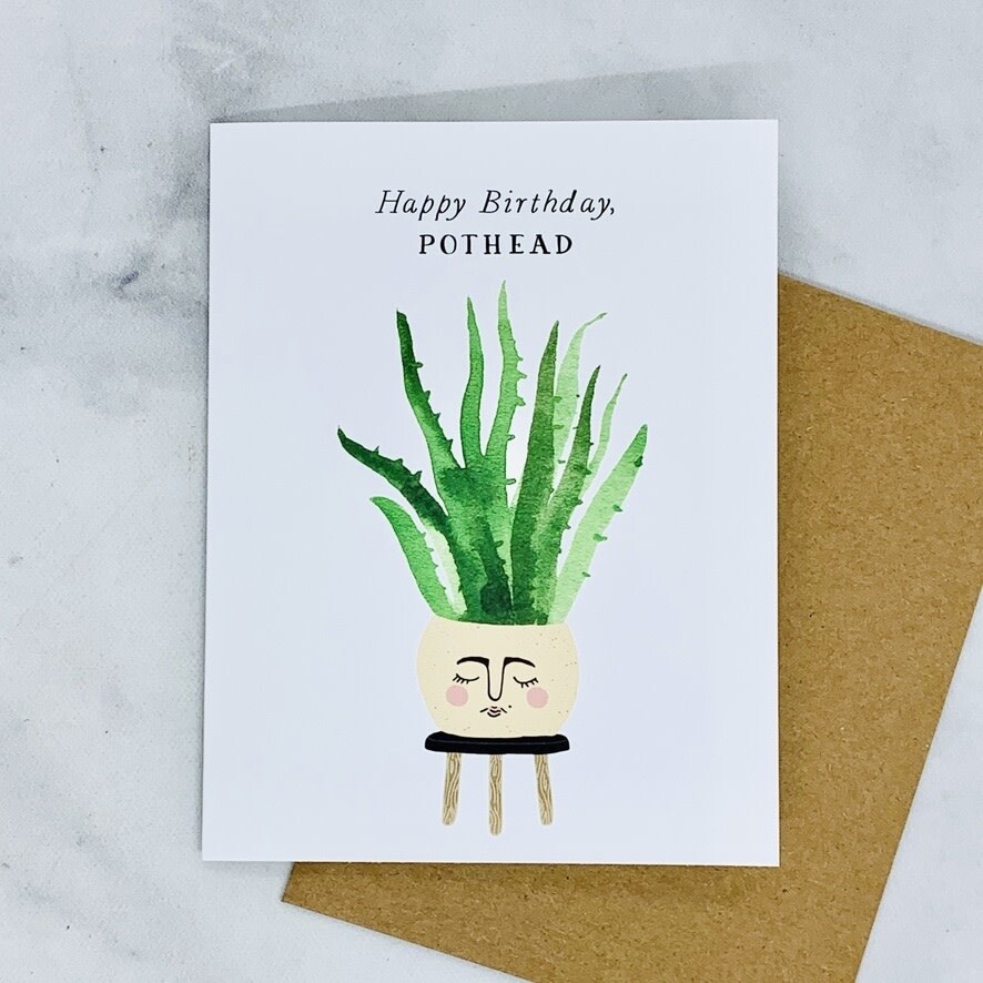 Pothead Birthday Card