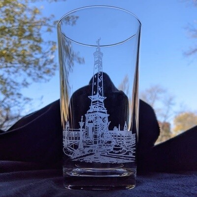 Indy Etched Pint Glass