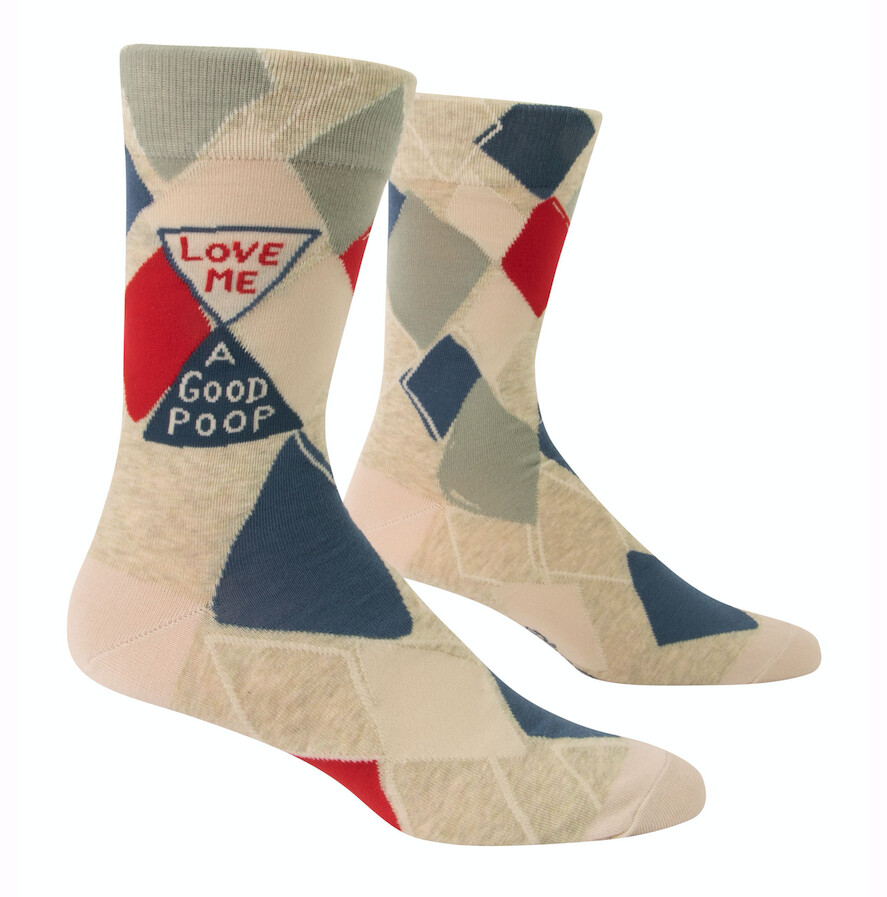 Love Me A Good Poop Men&#39;s Crew Socks