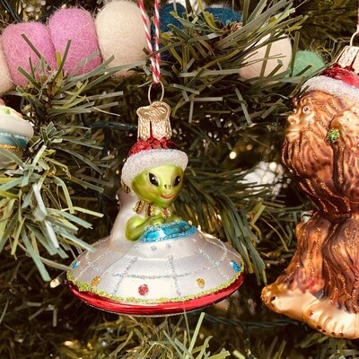 Christmas UFO Ornament
