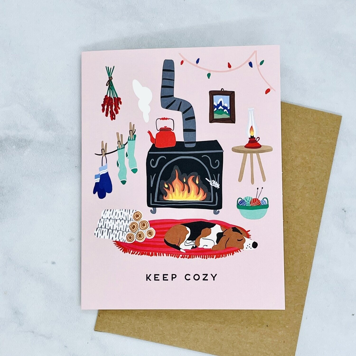 Cozy Hearth Holiday Card