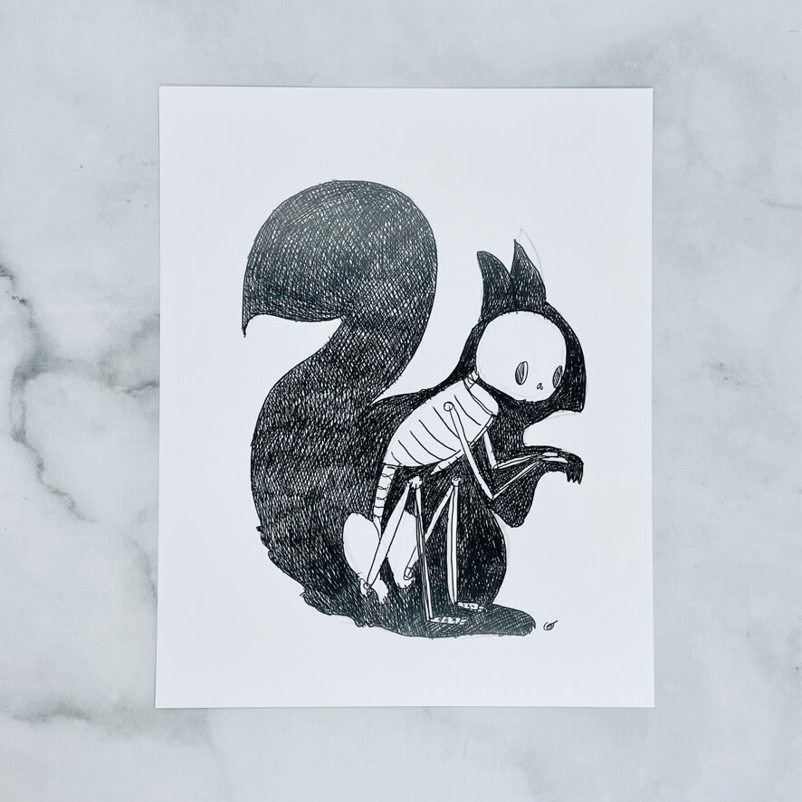 Squirrel Animus 8&quot; x 10&quot; Print