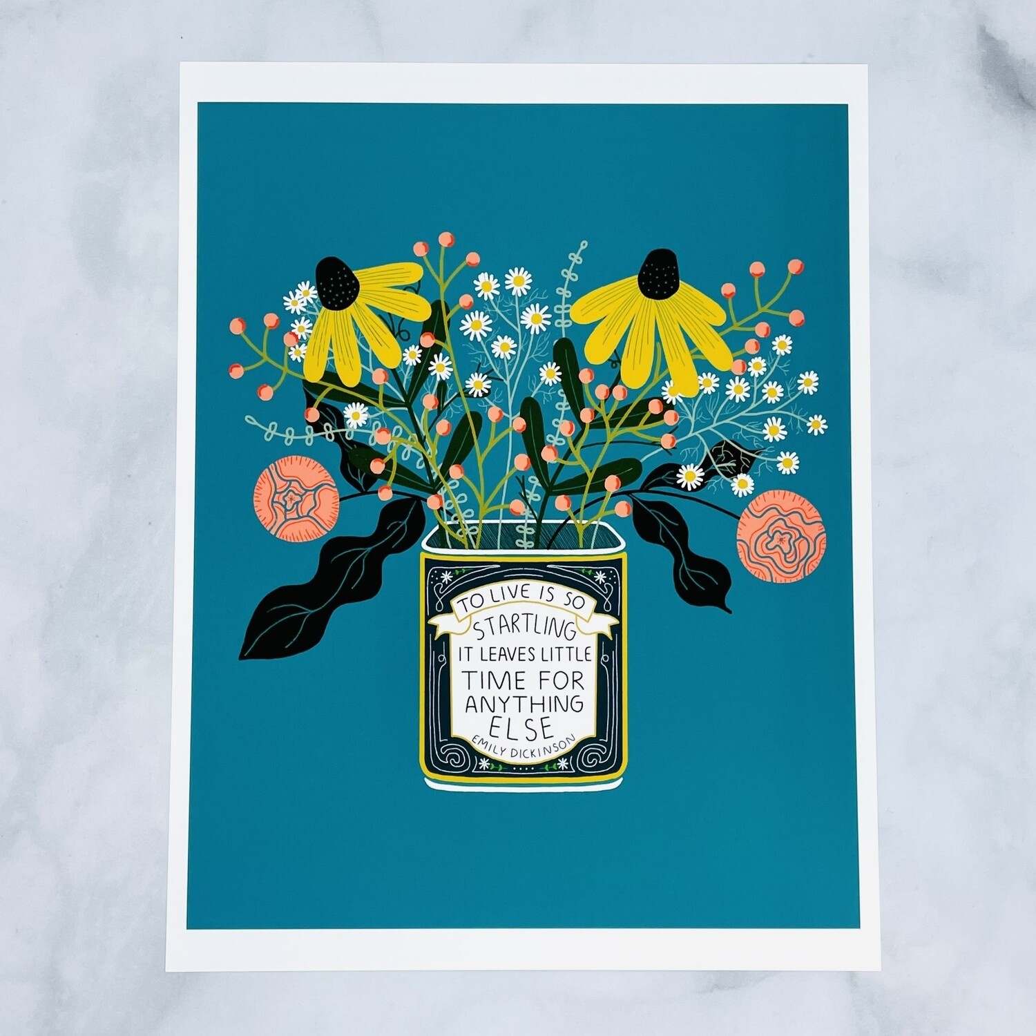 Gingiber 8x10 Print Flower Tin Print
