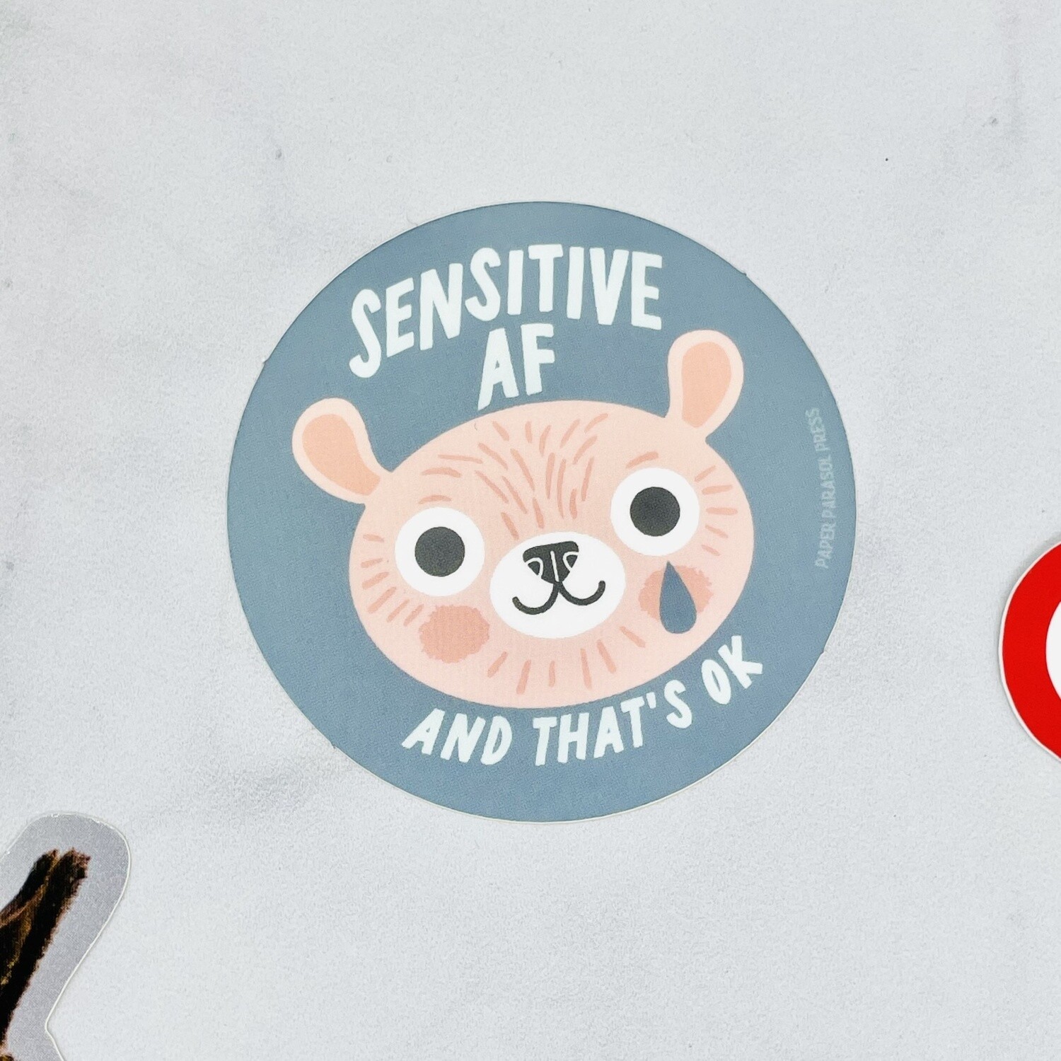 Sensitive AF Bear Sticker