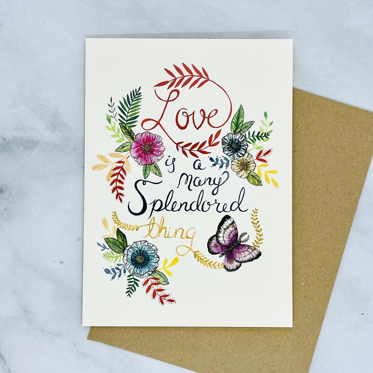 Love is a Many Splendored Thing Card