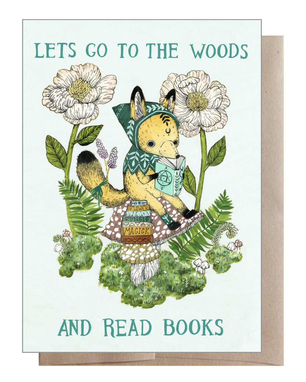 Wood and Books Card