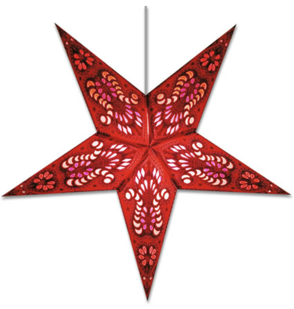 Red Peacock Star Light with 12' Cord