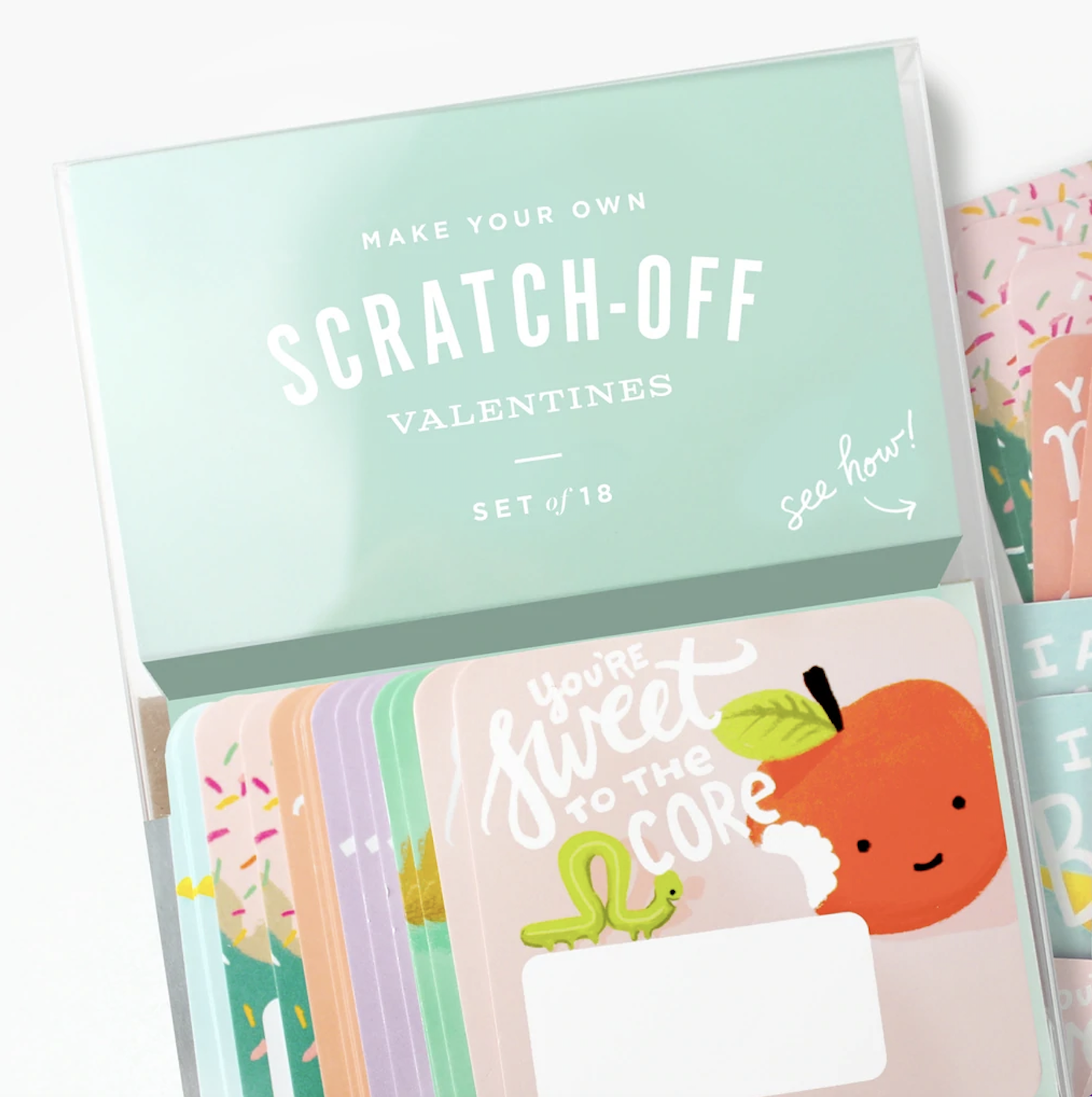 Snack Pack Scratch-Off Valentines Set