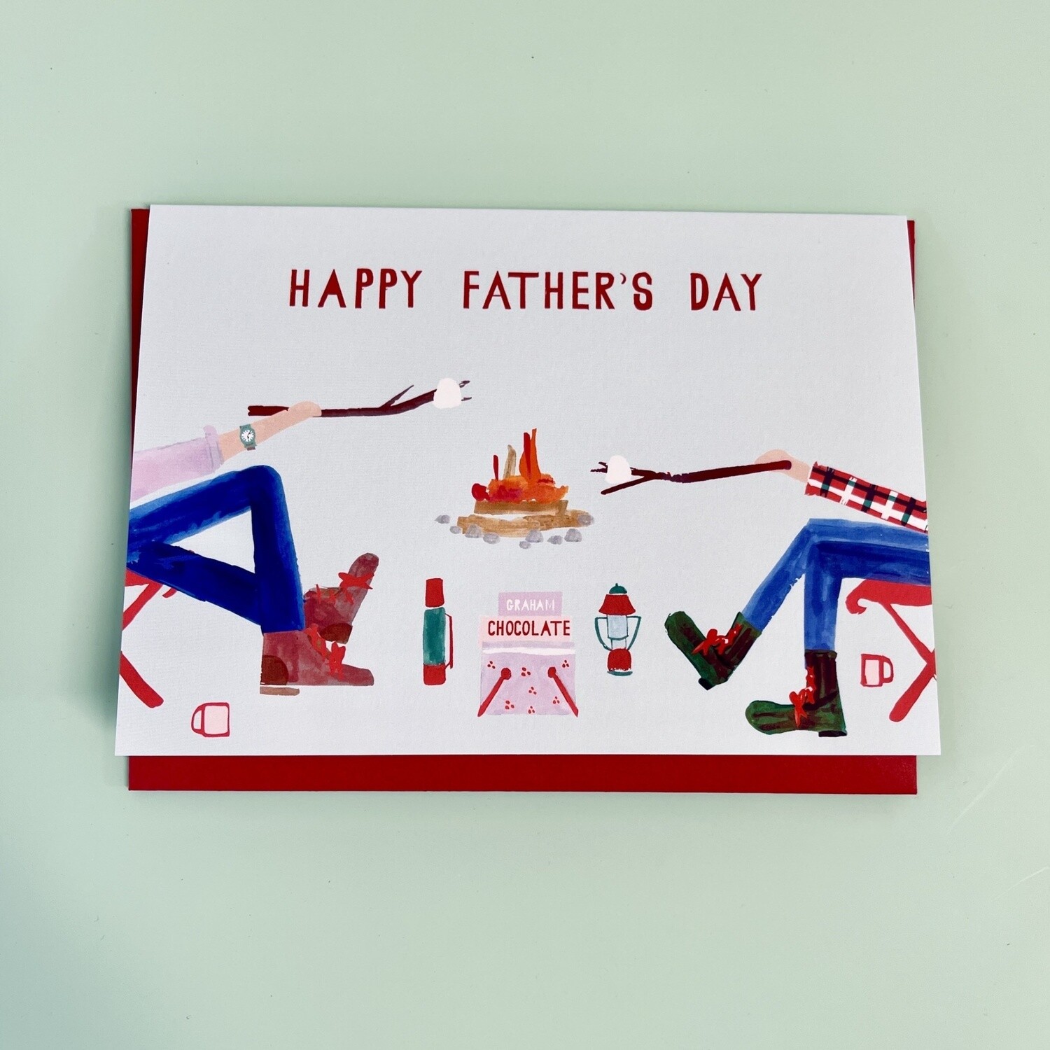 Fire Chat Father&#39;s Day Card