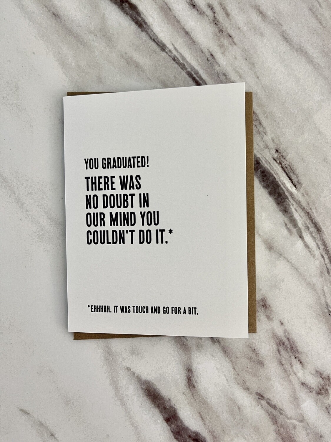 Touch and Go Letterpress Card DNO