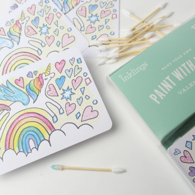 Unicorn Paint with Water Valentines Set