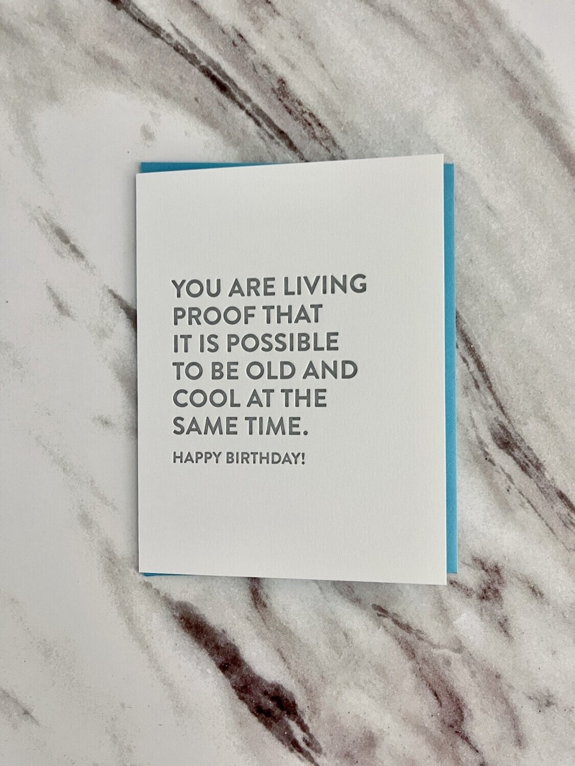 Living Proof Letterpress Card