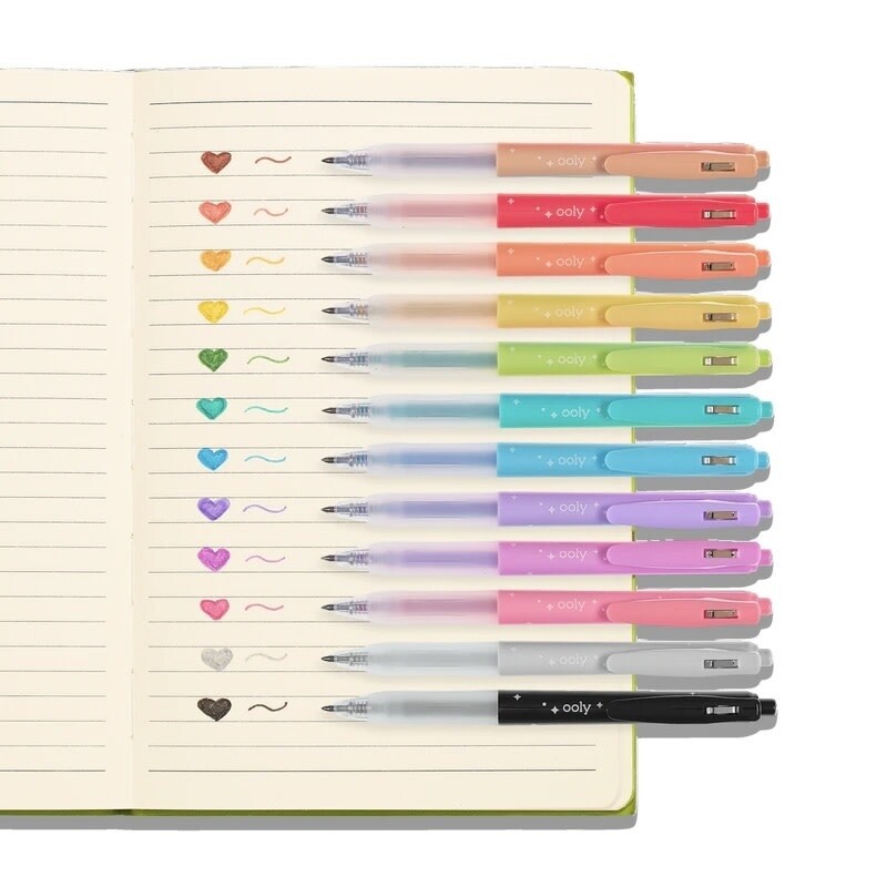 Oh My Glitter! Retractable Glitter Gel Pens S/12