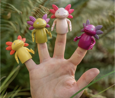 Finger Axolotls Finger Puppet