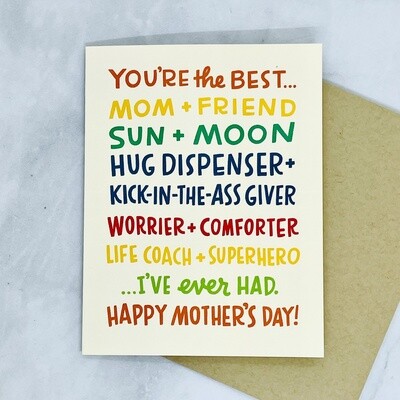 Best Mom I've Ever Had Card