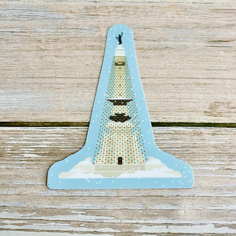 Holiday Monument Vinyl Sticker by local Timberjack Goods