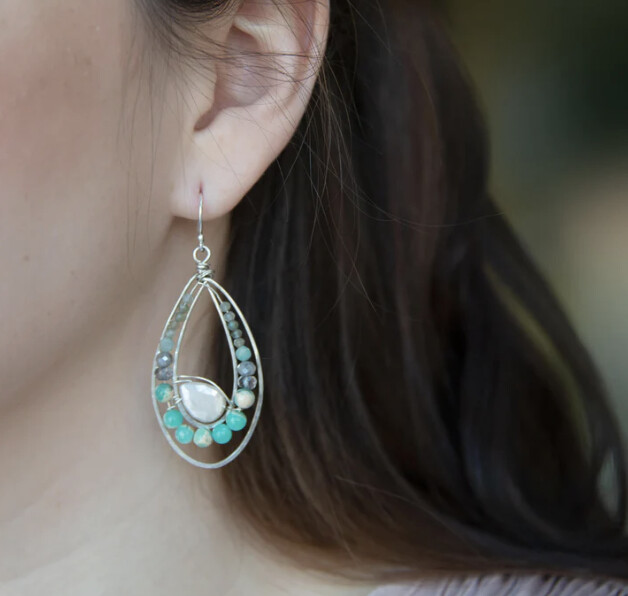 Handmade Morning Dew Drop Earrings by Art by Any Means