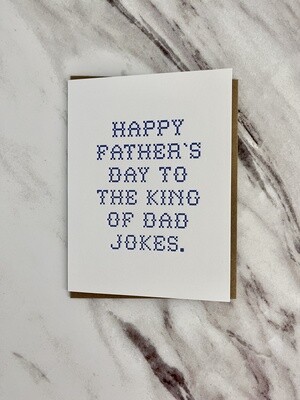 King of Dad Jokes Letterpress Card