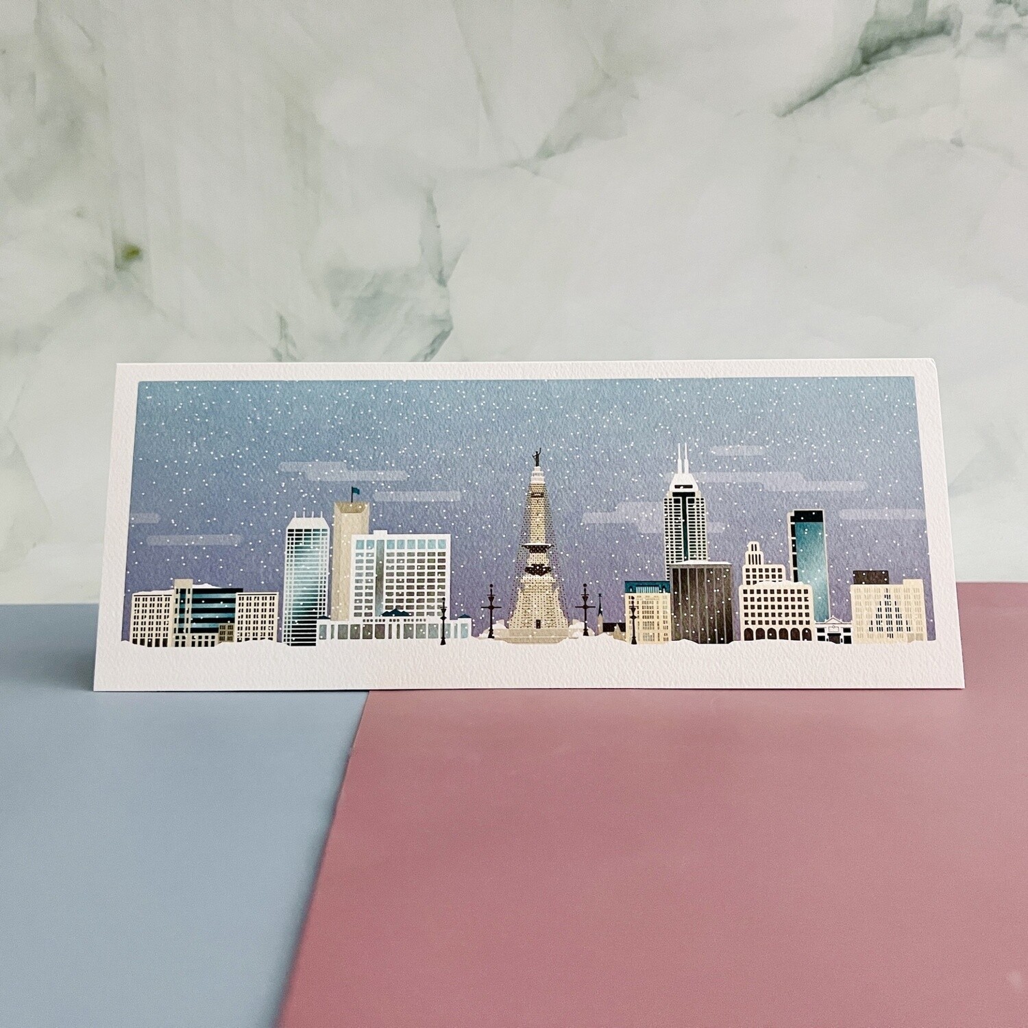 Set/6 Christmas in the City Cards by local Timberjack Goods