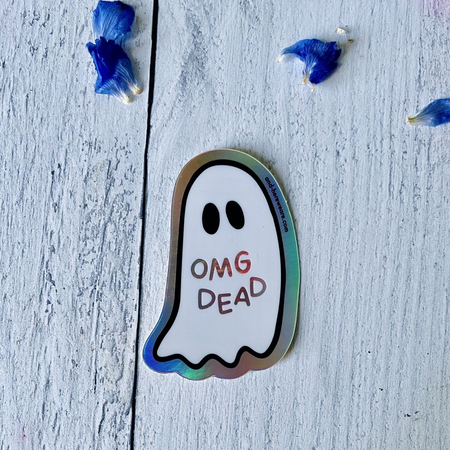 OMG Dead Ghost Sticker
