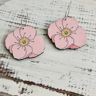 Pink Poppy Earrings by Le Chic Miami