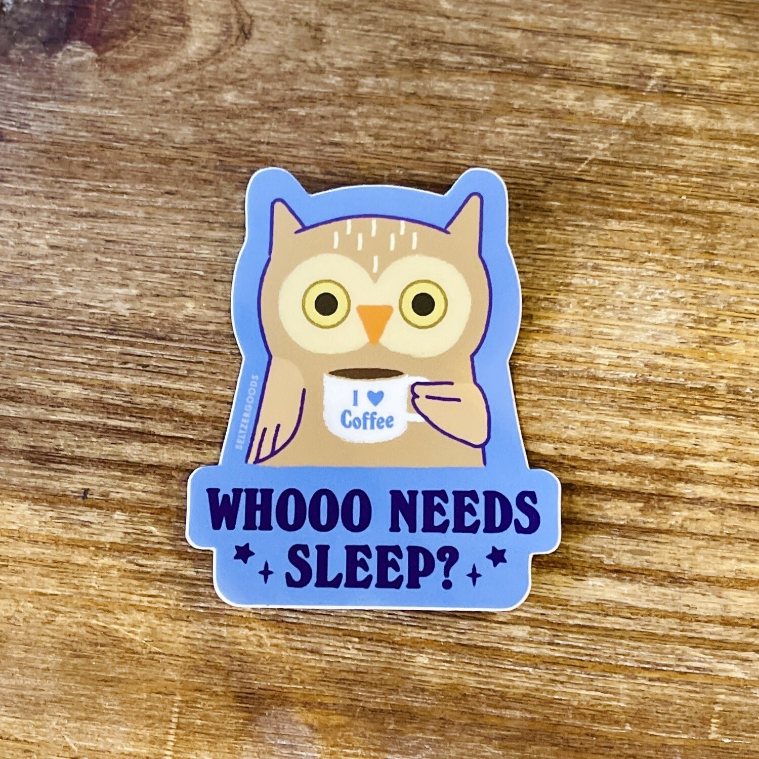Coffee Night Owl Sticker