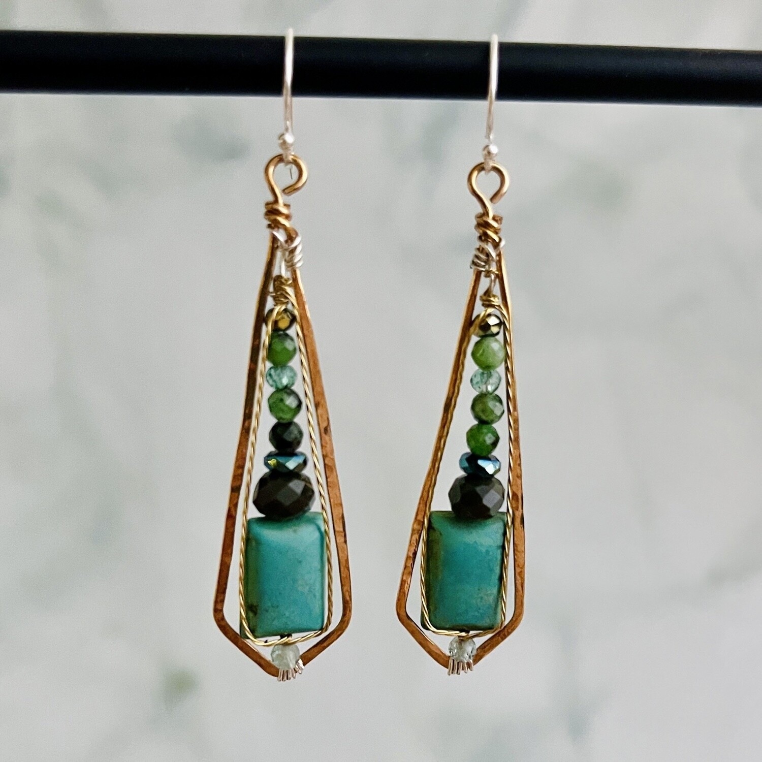 Handmade Blade of Grass Earrings