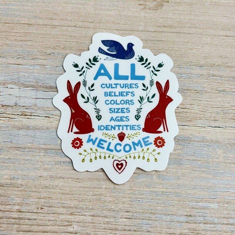 All Welcome Sticker