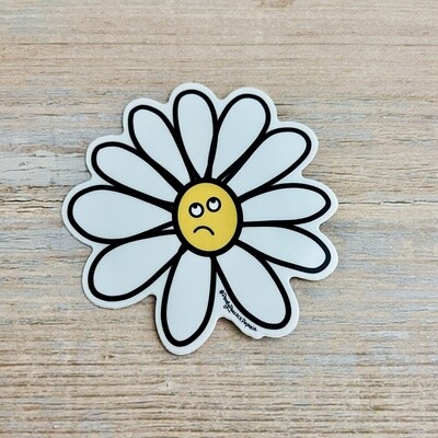 Annoyed Daisy Sticker