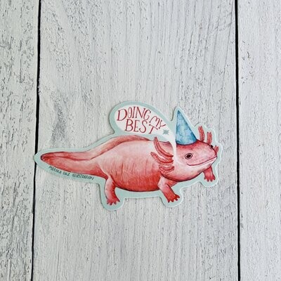 Doing My Best Sticker