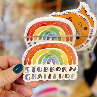 Stubborn Gratitude sticker