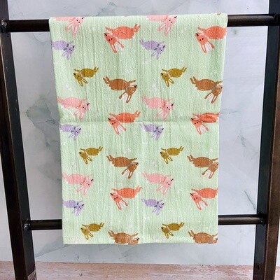 Jumping Jackalope Flour Sack Towel