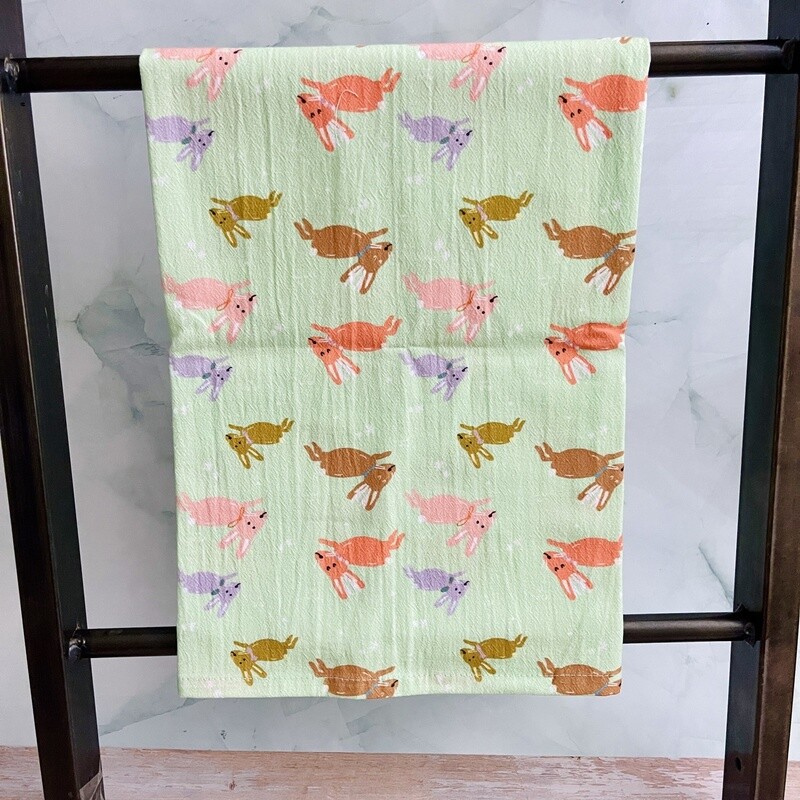 Jumping Jackalope Flour Sack Towel