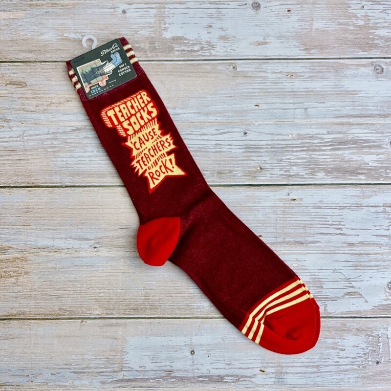 Teachers Rock Men&#39;s Crew Socks