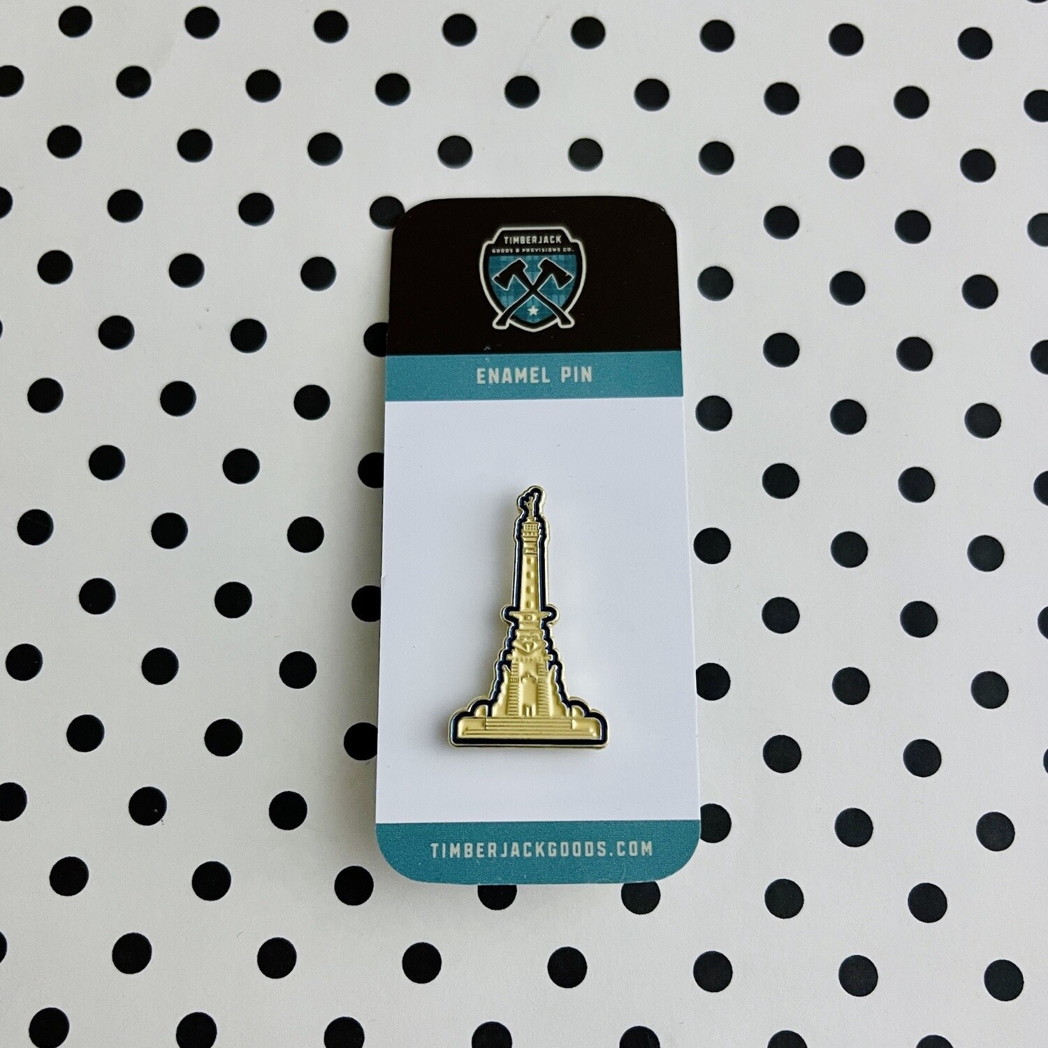 Monument Enamel Pin by Timberjack